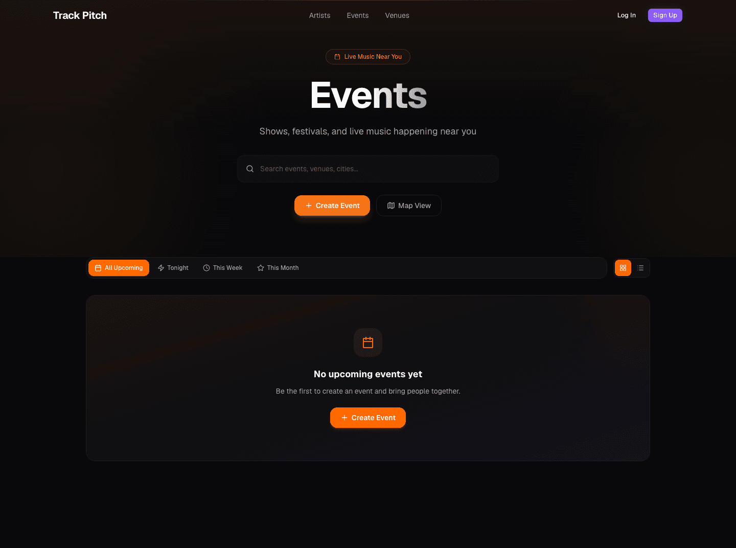 Events screenshot