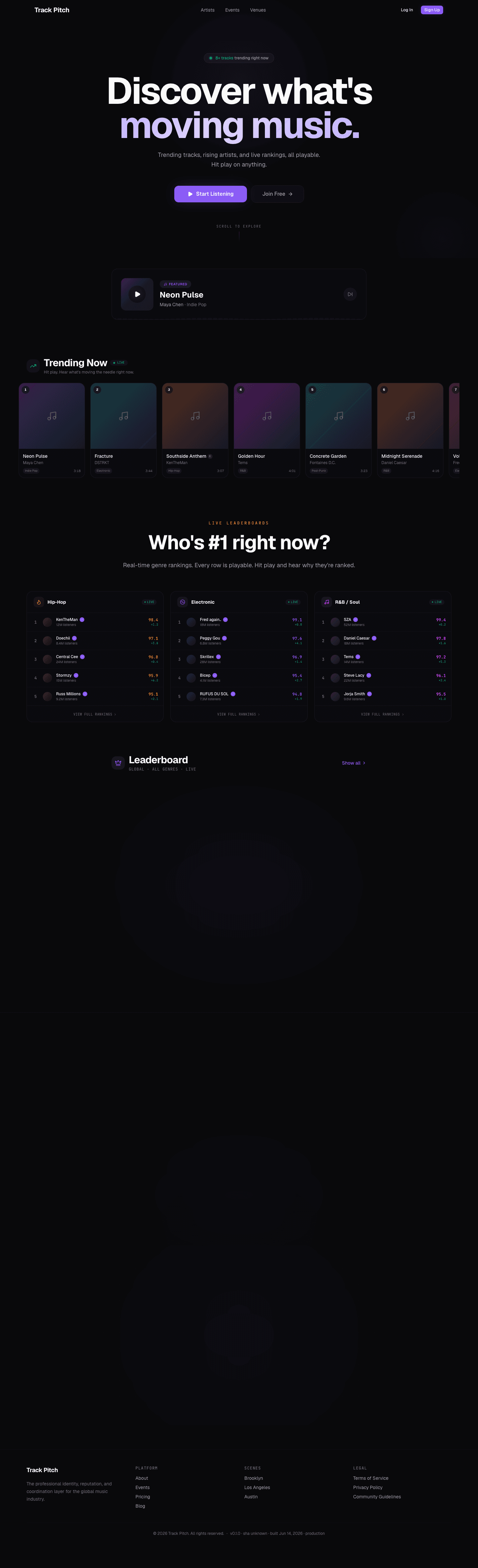 Homepage screenshot